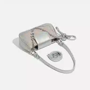 DALO PU Shoulder Bag Silver