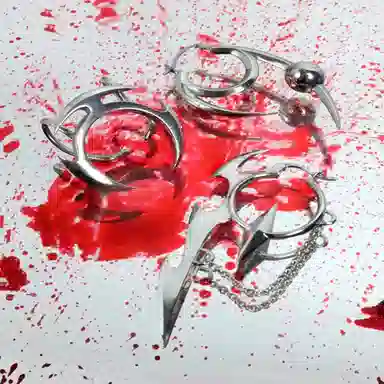 KOOGIS Silver Chain Earrings