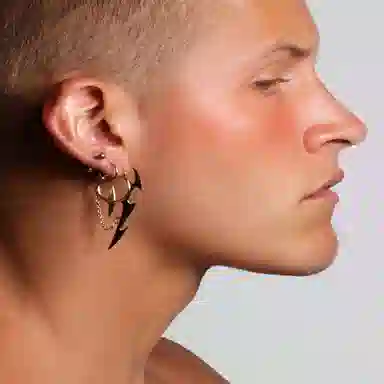 KOOGIS Silver Chain Earrings