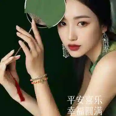千玺世家 平安喜乐#好运来青山黛半壁江山招财纳福转运印尼红肉老 檀木 手串 女款