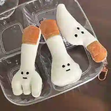 J&KINGLAY Plush Fork Keychain