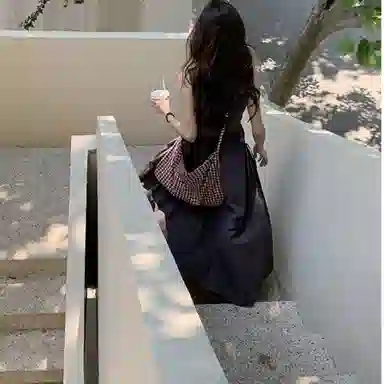 木清清 法式复古高级感赫本风女气质方领背心长裙无袖连衣裙 女款 灰色