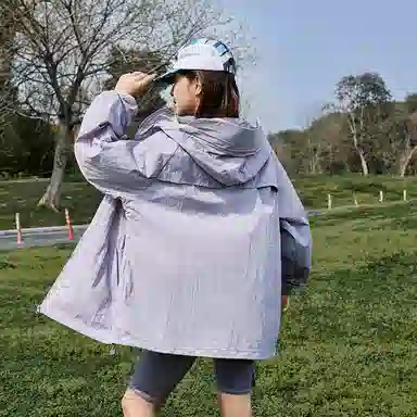 普鲁士多特蒙德 户外城市机能风队徽字母印花活叶裁剪解构拼接宽松百搭 透气伪装掩护防紫外线凉感防晒防晒服 男女同款