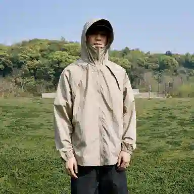 普鲁士多特蒙德 户外城市机能风队徽字母印花活叶裁剪解构拼接宽松百搭 透气伪装掩护防紫外线凉感防晒防晒服 男女同款
