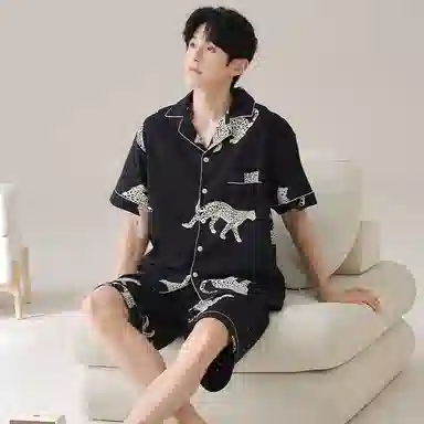 侘町 休闲舒适简约睡衣套装 男款