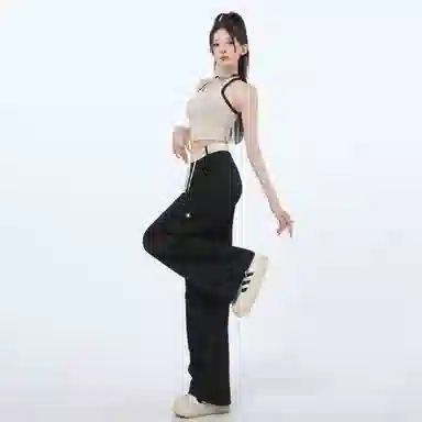 莫代尔 清凉透气舒适阔腿速干显高显瘦休闲裤 女款