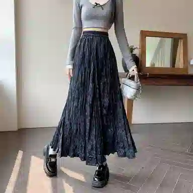 莫代尔 时尚晕染复古休闲长裙 女款