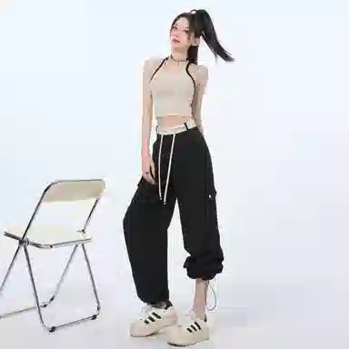 莫代尔 清凉透气舒适阔腿速干显高显瘦休闲裤 女款