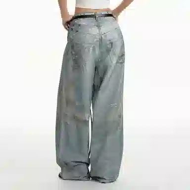 TGNS 3D Printed Beaded Vintage Denim