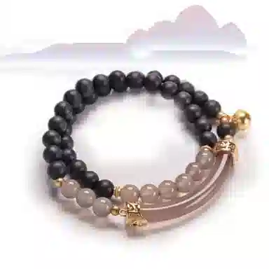 吉瑶 新中式 国潮国风 复古民族风 简约 百搭日常 半生烟雨 小众独特设计 降真香 手串 男女同款情侣款