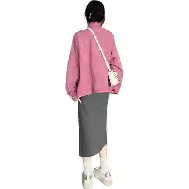 邓大喵 时尚女春秋季休闲显瘦港味夹克复古潮流上衣牛仔外套 女款