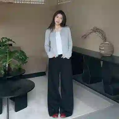 邓大喵 高个子加长阔腿女夏季高腰宽松休闲直筒拖地裤子牛仔裤 女款