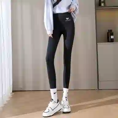 惟熙 高腰修身舒适九分打底裤 女款 黑色