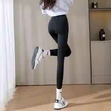 惟熙 高腰修身舒适九分打底裤 女款 黑色