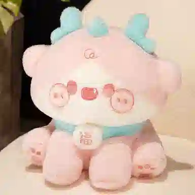 馨枕居 龙年吉祥物卡通可爱龙抱枕 布娃娃 玩偶 毛绒公仔