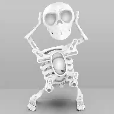 馨枕居 会跳舞的骷髅头 解压搞怪有趣休闲 发条玩具