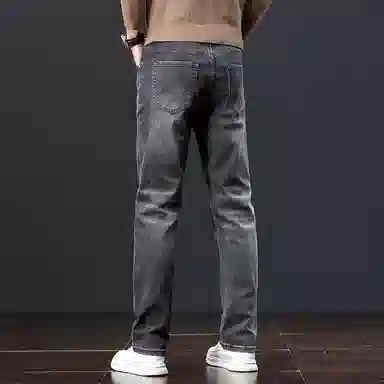 恒源祥 男士舒适长裤设计感牛仔裤 男款