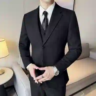 恒源祥 羊毛西装男士休闲商务外套西服 男款