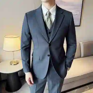 恒源祥 羊毛西装男士休闲商务外套西服 男款