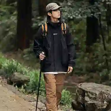 恒源祥  舒适通用保暖气质百搭时尚 冲锋衣 男款