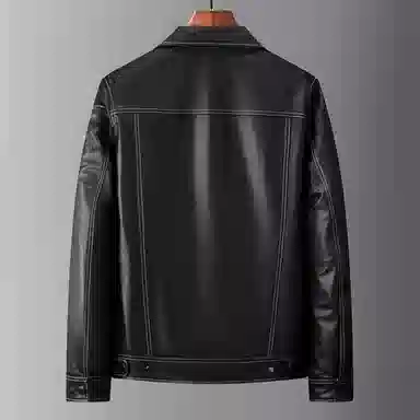 恒源祥 美式复古休闲百搭工装夹克牛仔外套皮衣 男款