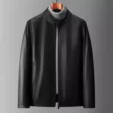 恒源祥 高端商务经典工装防风保暖通勤皮衣 男款