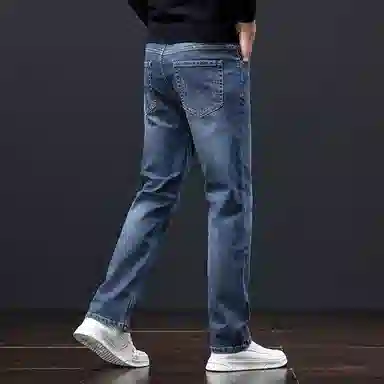 恒源祥 男士舒适长裤设计感牛仔裤 男款