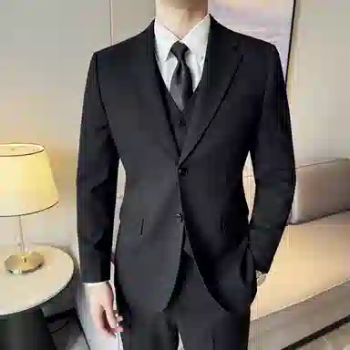 恒源祥 羊毛西装男士休闲商务外套西服 男款