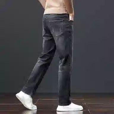 恒源祥 男士舒适长裤设计感牛仔裤 男款