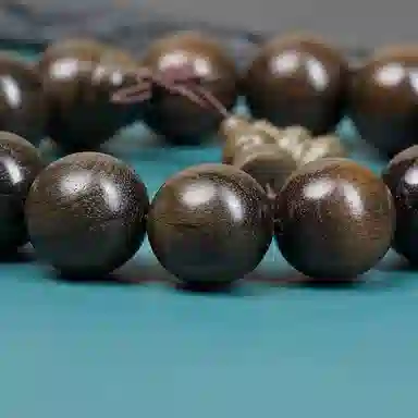 仙作美 国潮佛珠精品 阴沉木 木作手串 男款 阴沉木