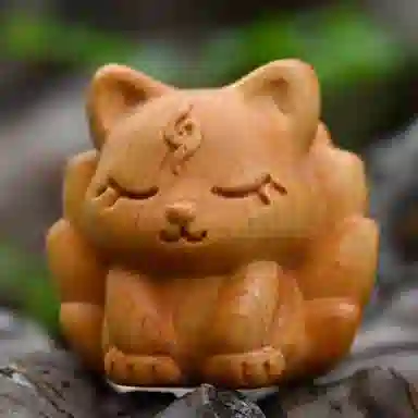 仙作美 可爱文玩 崖柏 把件 男女同款情侣款