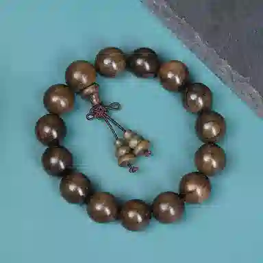 仙作美 国潮佛珠精品 阴沉木 木作手串 男款 阴沉木