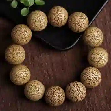 仙作美 帝王木 金丝楠小叶桢楠 木作手串 男款 楠木