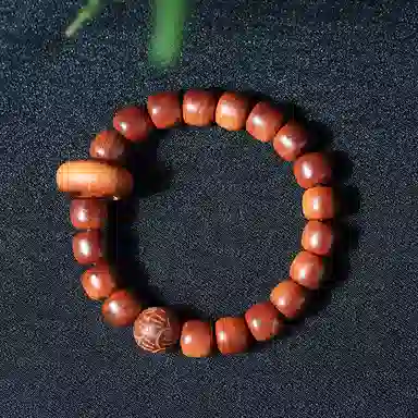 仙作美 国潮盘玩好香味 跑环款老型珠 木作 手串 男女同款情侣款 崖柏