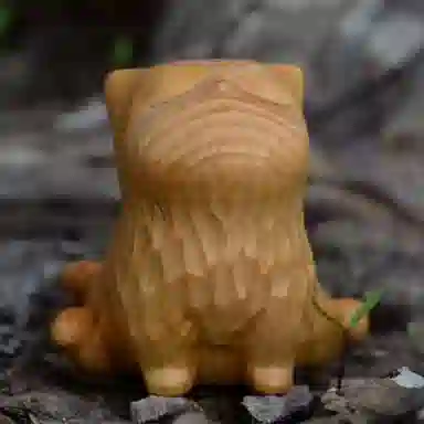 仙作美 可爱文玩 崖柏 把件 男女同款情侣款