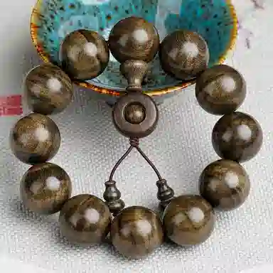 仙作美 乌木 金丝楠小叶桢楠 手串 男款 阴沉木