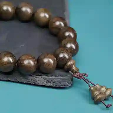 仙作美 国潮佛珠精品 阴沉木 木作手串 男款 阴沉木