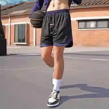 BKCXZICE Mesh Colorblock Basketball Shorts