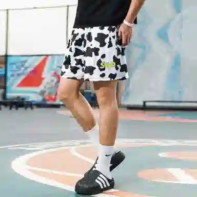 BKCXZICE SMVP Cow Print Shorts