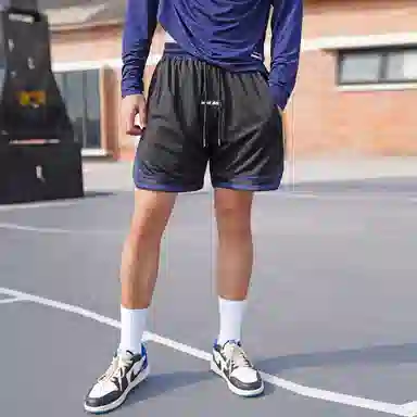 BKCXZICE Mesh Colorblock Basketball Shorts