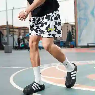 BKCXZICE SMVP Cow Print Shorts