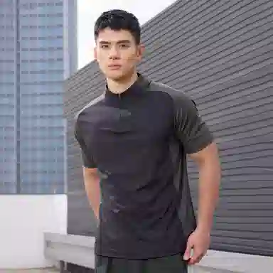 BKCXZICE Half-Zip Quick-Dry Sports Shirt