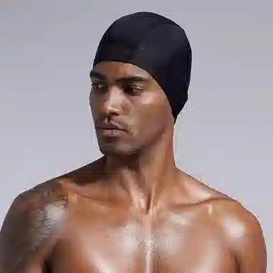 撞青春 泳帽布不勒头舒适护耳成人游泳 涤纶 泳帽 男款