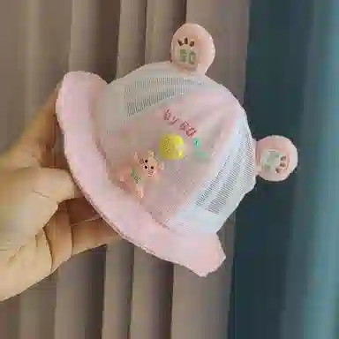 撞青春 幼儿可爱新生儿薄款遮阳盆帽 棉 渔夫帽 儿童款