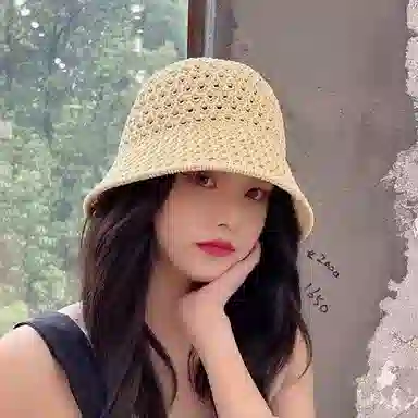 撞青春 夏款帽子 显瘦水桶帽 遮阳帽可折叠防晒太阳帽 尼龙 渔夫帽 女款