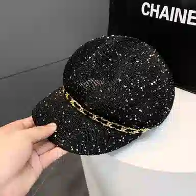 撞青春 镂空八角显脸款透气 涤纶 贝雷帽 女款