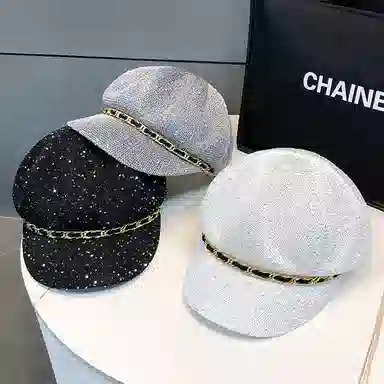 撞青春 镂空八角显脸款透气 涤纶 贝雷帽 女款