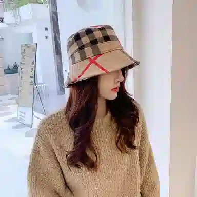 撞青春 日系盆帽小檐百搭英伦礼帽可折叠潮 麂皮绒 渔夫帽 女款