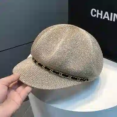 撞青春 镂空八角显脸款透气 涤纶 贝雷帽 女款