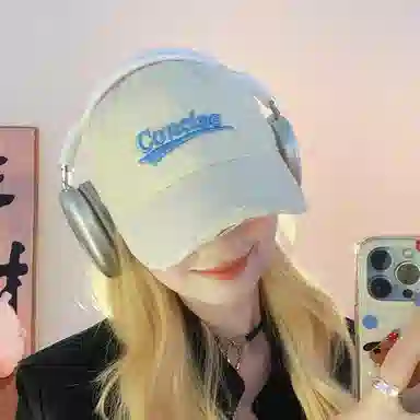 撞青春 宽帽檐大头围帽子 棉 鸭舌帽 男女同款情侣款